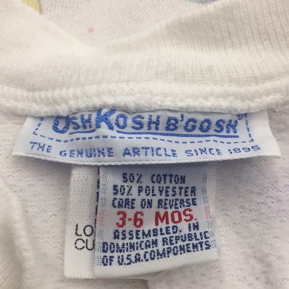 Vintage OshKosh B’Gosh Infant Baby Girls Romper Bunnies Bows Ducks Size 3-6M - Picture 8 of 10